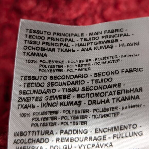 Armani Exchange XS Red Boucle Textured Short Sleeve Top Womens Blouse AX - Picture 4 of 5